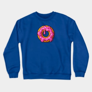 Doughnut Melted Cartoon Crewneck Sweatshirt